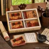 Red and Brown Good News Long Coil Notebook Gift Box Set Thickened soft coil Cartoon coil notebook details Picture